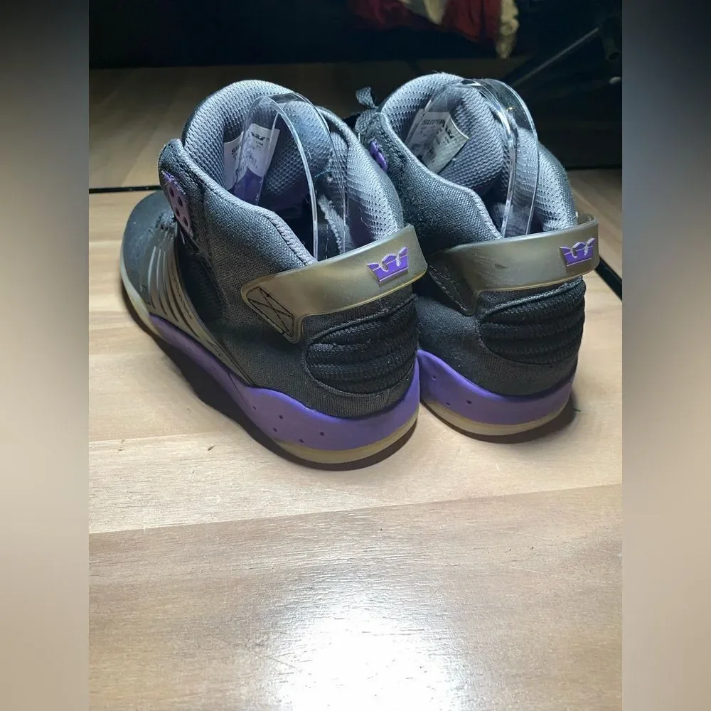 Supra skytop black‎ and purple size 9 - Picture 5 of 5